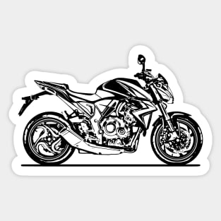 CB1000R Motorcycle Sketch Art Sticker